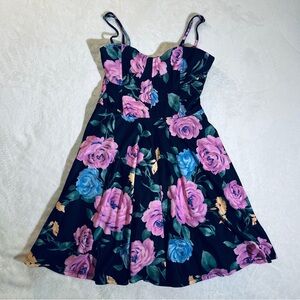 Forever 21 Pink and Purple Sleeveless Casual Dress